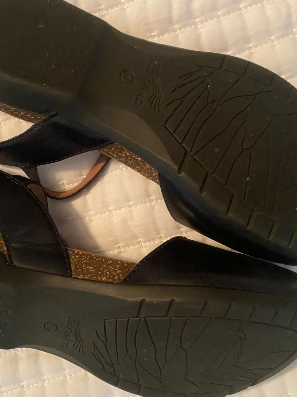 Women's Black Leather-Look Slingback Flats